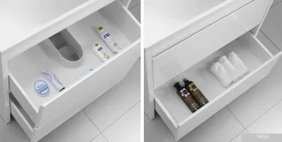 Belux Тумба под умывальник Мадрид Н 90-02 (1, белый глянцевый)