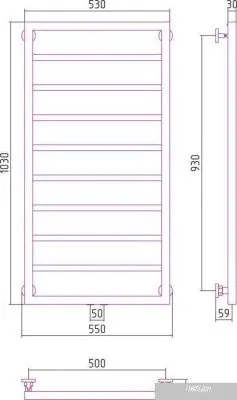 Полотенцесушитель Сунержа Канцлер 1000x500 00-0254-1050