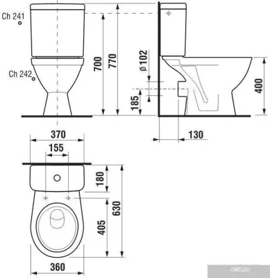 Унитаз Santek Римини [1.WH50.1.523]