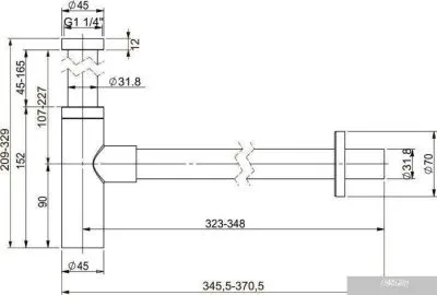 Wellsee Drainage System 182120000 (матовый черный)