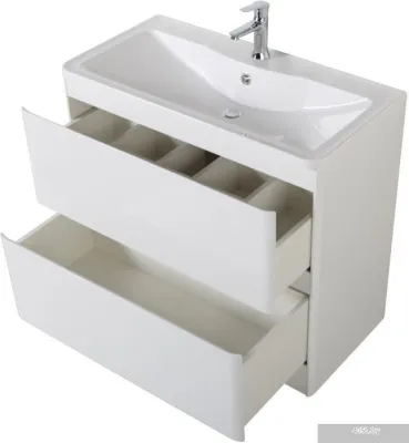 BelBagno Тумба под умывальник Albano-800-2C-PIA-BL (белый глянец)