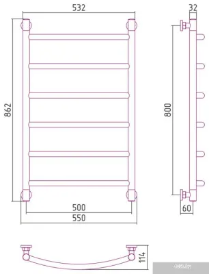 Сунержа Галант+ 800х500 051-0200-8050