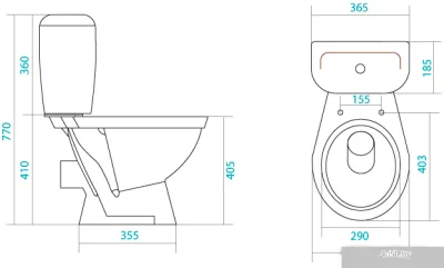 Унитаз Santek Паллада 1.WH30.2.371