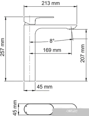Смеситель Wasserkraft Dinkel 5803H