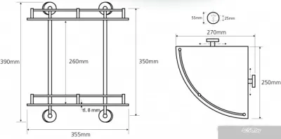 Bemeta Полка Omega 104202142