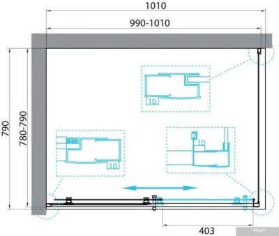 BelBagno UNO-195-AH-1-100/80-C-Cr