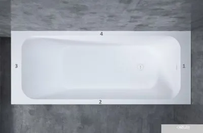 Ванна Salini Orlando Kit 160x70 102125M (S-Stone, матовый)