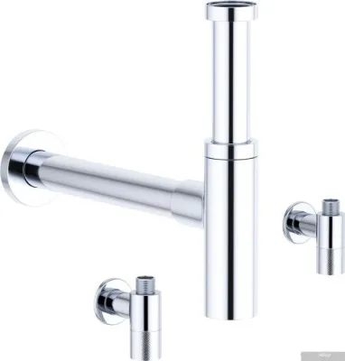 Вентиль Wellsee Drainage System 182146001, угловой (2 шт, хром)