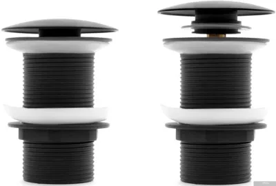 Донный клапан Rea Black Mat Klik-Klak (без отверстия для перелива)