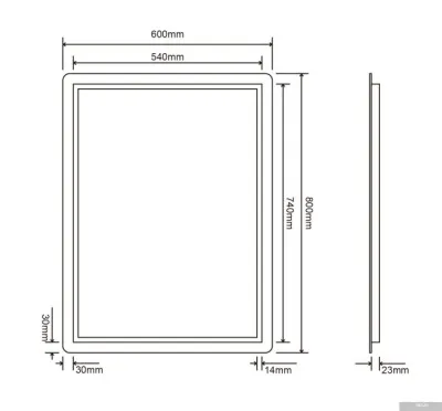 Roxen Зеркало Bella 510055-60 60х80