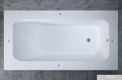 Ванна Salini Orlando Vasta 190x100 102024M (S-Stone, матовый)