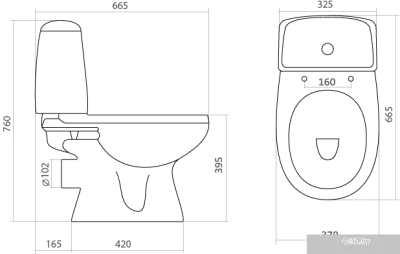Унитаз Santek Цезарь (1WH301746)