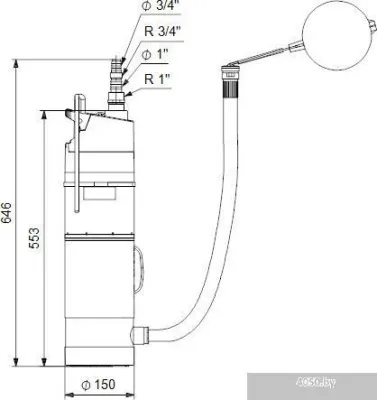 Насос Grundfos SBA 3-45 AW