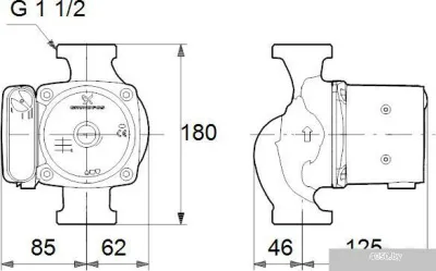 Насос Grundfos UPS 25-55 180