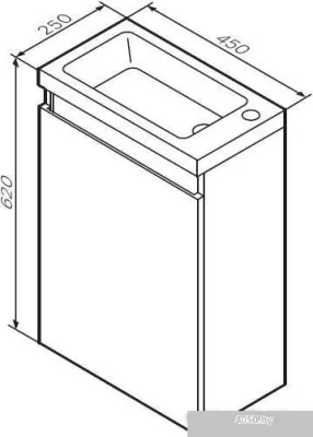 AM.PM Тумба под умывальник X-Joy M85AFHX0451WG