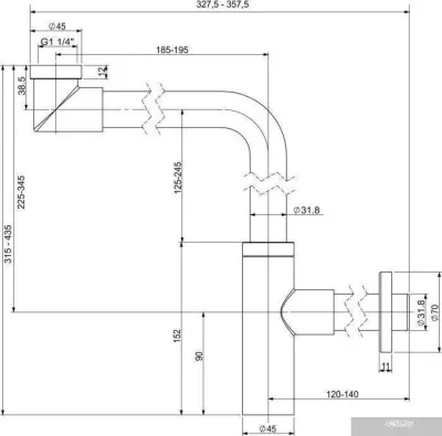 Wellsee Drainage System 182128000 (матовый белый)