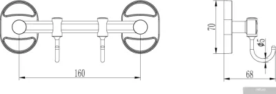 Крючок для ванны Ledeme L1915-2