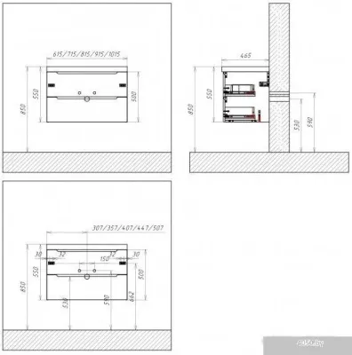 BelBagno Тумба под умывальник Etna-900-2C-SO-BO-P (bianco opaco)
