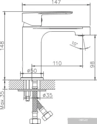 Haiba HB10557-8 (хром/белый)