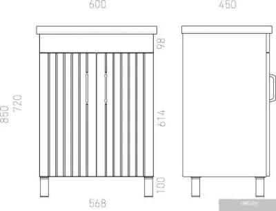 Laparet Тумба под умывальник Novus 60 (белый глянец)