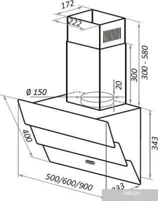 MAUNFELD Cascada Push 60 (черный)