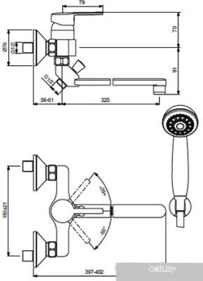 Смеситель Vidima Логик BA281AA