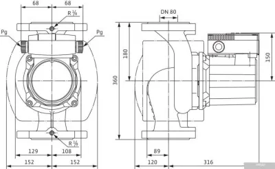 Насос Wilo TOP-S 80/15 (3~400/230 V, PN 10)