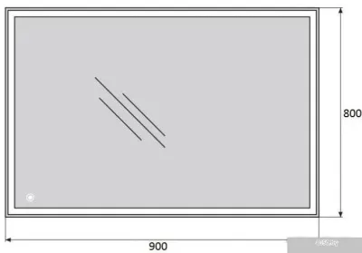 BelBagno Зеркало SPC-GRT-900-800-LED-TCH