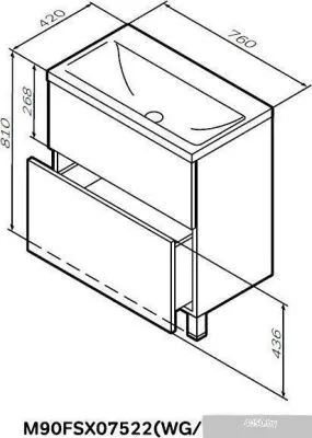 AM.PM Gem M90FSX07522WG32 + M90WCC0752WG