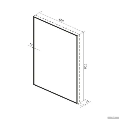 Wellsee Зеркало 7 Rays' Spectrum 172200540, 50 х 70 см