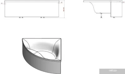 Ванна Astra-Form Виена 150x150