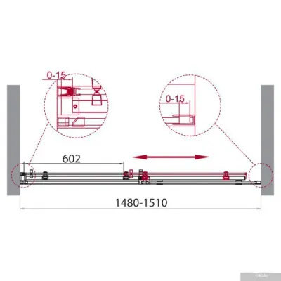 BelBagno ACQUA-BF-1-150-C-NERO