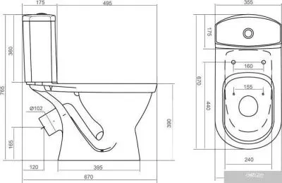 Унитаз Santek Алькор [1.WH30.2.196]