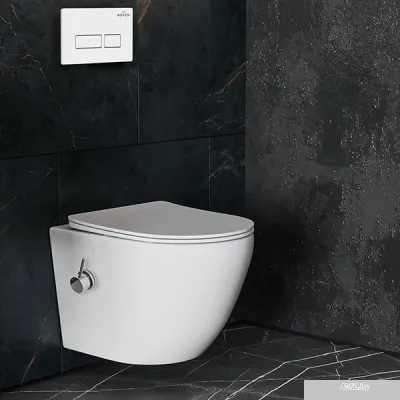 Roxen Antares Bidet в комплекте с инсталляцией StounFix Slim 6 в 1 953833 (кнопка: белый глянец)