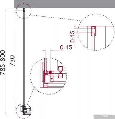 BelBagno ACQUA-80-FIX-C-Cr