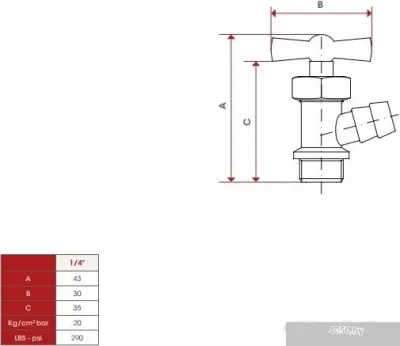 ITAP Сливной кран 196 1/4