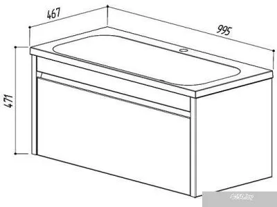 Belux Тумба под умывальник Мадрид НП100-01