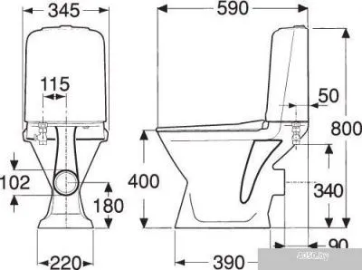 Унитаз Gustavsberg Basic GBG 398