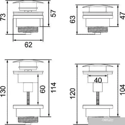 Calani Klik Klak CAL-A0004 (хром)