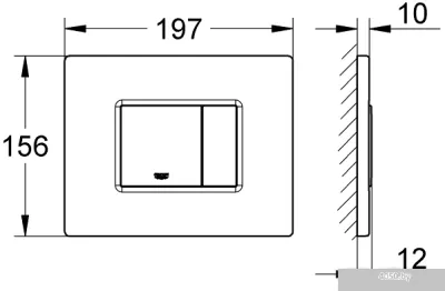 Панель смыва Grohe Skate Cosmopolitan 38732000 (хром)