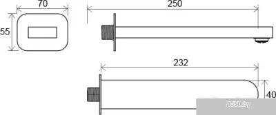 Излив Ravak CR 027.00 [X07P113]