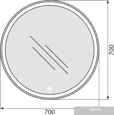 BelBagno Зеркало SPC-RNG-700-LED-TCH