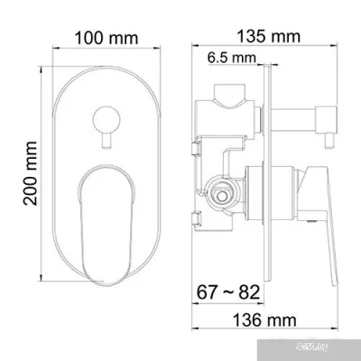 Смеситель Wasserkraft Donau 5341