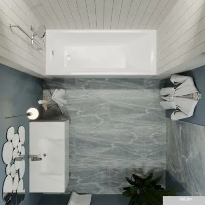 Ванна 1AcReal Тори 170х70 (с каркасом)