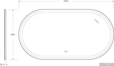 Cezares Зеркало CZR-SPC-GIUBILEO-1500-800-TCH-WARM