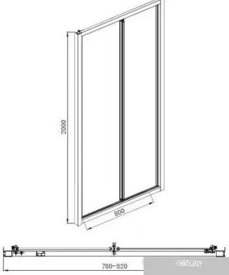 Aquanet Alfa NAA6422 80 (прозрачное стекло)