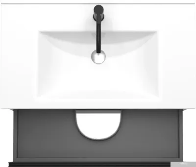 ЗОВ Тумба под умывальник Парма 100 P100LAN0MAMC1B (антрацит/аттик)
