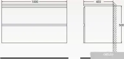 BelBagno Тумба под умывальник Albano-1000-2C-SO-RVB (белый дуб vintage)