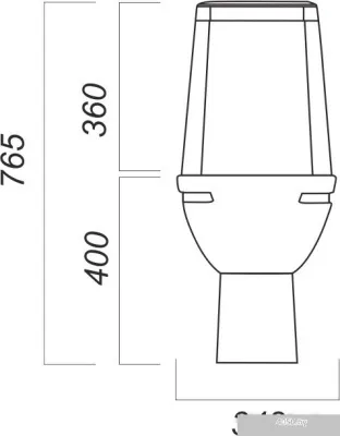 Унитаз Sanita Марс Комфорт MRSSACC01030413R