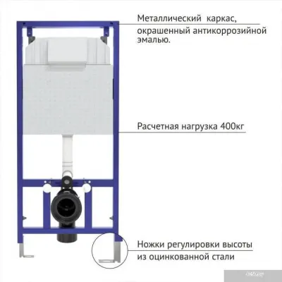 Унитаз Berges Wasserhaus Ego XL Rimless + Toma SO + Novum525 + L3 043233